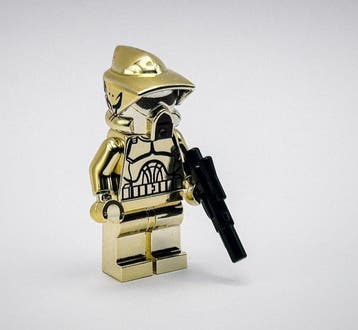 Lego Minifiguur - Star Wars - Lego Chrome Gold ARF Trooper, Nieuw