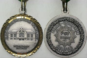 Medaille am Rand vergoudet 1986 Bielefelder medaille 19 I..., Verzenden