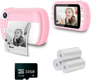 Kindercamera Instant Print | 32GB | Retourdeal 34% Korting, Ophalen of Verzenden, Zo goed als nieuw, Knutselen