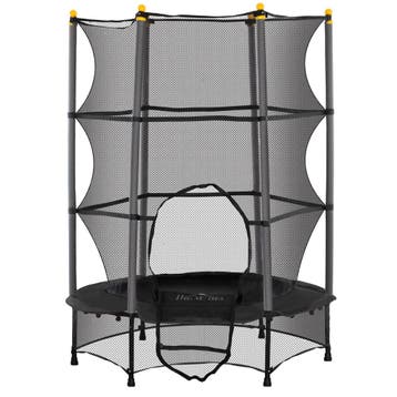TRUUSK Kindertrampoline Ø140 cm - Met Veiligheidsnet en Rand, Verzenden, Nieuw