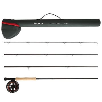 Greys Cruise Fly Combo Vliegvis Hengelset 9ft (5wt), Watersport en Boten, Verzenden, Nieuw