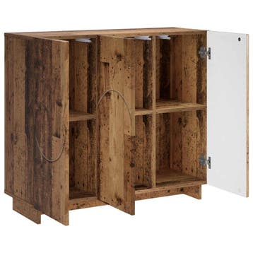 vidaXL Dressoir Oud hout 85,5 x 31 x 75 cm Bewerkt hout, Verzenden, Nieuw, 50 tot 100 cm, 25 tot 50 cm
