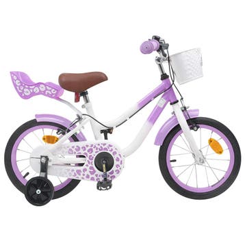 vidaXL Kinderfiets 14 Inch voor 3-5 jaar oud Paars, Verzenden, Nieuw