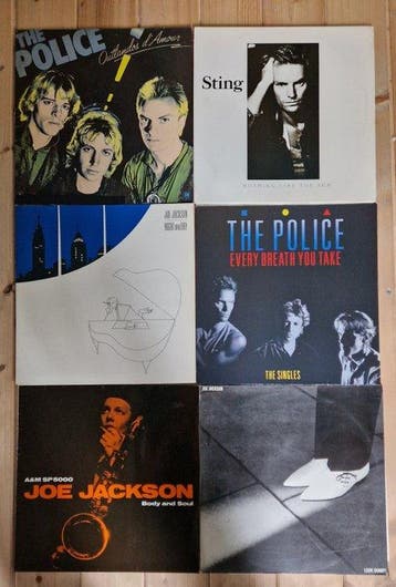 Joe Jackson, Police, Sting - 6 albums Great New-Wave &, Nieuw in verpakking