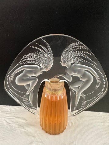 Lalique France - Parfumfles - Kristal - Fles Lalique Ondines, Antiek en Kunst