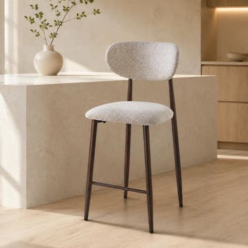 DS4U Sumi barkruk 65 cm beige - walnoot poot, Ophalen of Verzenden, Nieuw
