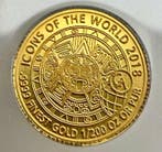 Rwanda. 10 Amafranga 2018 Calendario Azteca, oro 1/200 Oz