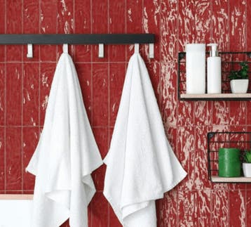 Wandtegel Ragno Elements Licht Relieve Magma Rood Glans 7x25, Nieuw, 20 tot 40 cm, 10 m² of meer, Wandtegels