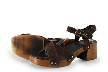Manfield Sandalen in maat 40 Bruin, Bruin, Verzenden, Sandalen of Muiltjes, Zo goed als nieuw