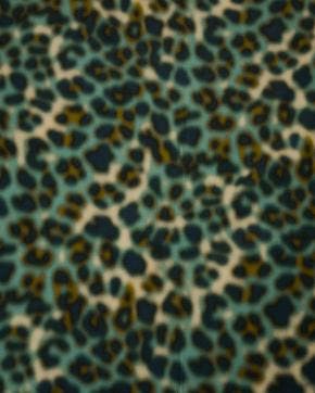 Viscose Panterprint Vaag Blauw, Nieuw, Blauw