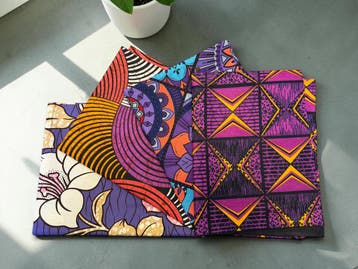 4 Fat quarters - Paars Mix Quiltstoffen / Patchwork stoffen, Ophalen of Verzenden, Nieuw