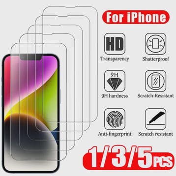 HD Tempered Glass Screen Protector voor iPhone 11 t/m 17 Pro, Verzenden, Nieuw