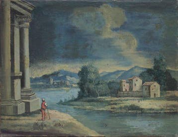 Italiaanse school (XVIII) - Paesaggio con architetture