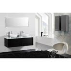 Badkamermeubel Cleopatra Wit op Zwart 150CM, Ophalen of Verzenden, Nieuw