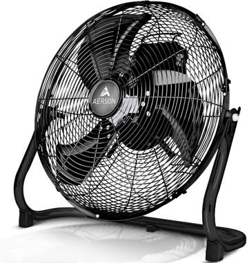 Vloerventilator - 30 cm - Industriele ventilator - Zwart - A, Witgoed en Apparatuur, Ventilatoren, Verzenden, Zo goed als nieuw