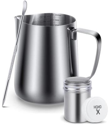 HGMD Melkkan 350ml - Inclusief Art Pen & Strooipotje - RVS, Verzenden, Nieuw