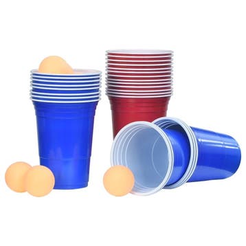 Bierpongspel 100-delig | retourdeal 55% korting, Ophalen of Verzenden, Zo goed als nieuw, Feestartikel, Overige