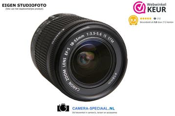 Canon EF-S 18-55mm IS STM lens met 12 maanden garantie, Ophalen of Verzenden, Zo goed als nieuw, Standaardlens, Zoom