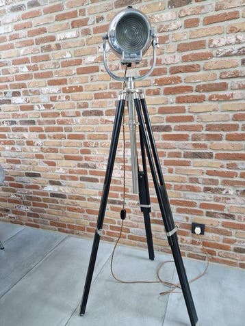Staande lamp - Strand pat 123 - metaal, hout