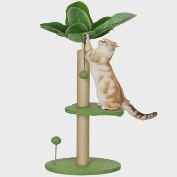 Kattenboom 83 cm met Krabpaal, Speelballetjes en Pluche Plat, Verzenden, Nieuw