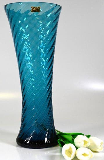 Egermann - Vaas - Glas - Blauwe Marika-vaas