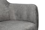 Fauteuil VOGUE 360° draaibaar, grijs fluweel met zwart, Ophalen of Verzenden, Nieuw