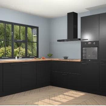 Zwarte keuken Singapore 125376, Verzenden, Nieuw
