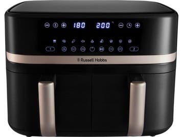 Russell Hobbs Satisfry Dual Basket - Heteluchtfriteuse 9L -, Verzenden, Zo goed als nieuw