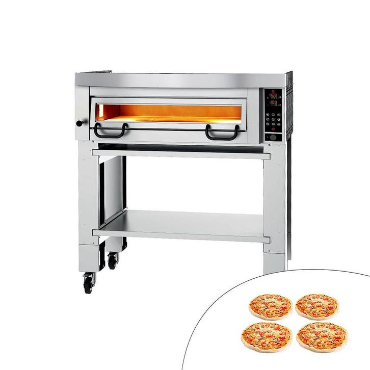 GGM Gastro | Elektrische pizzaoven Power - 4x 34cm - |, Witgoed en Apparatuur, Afzuigkappen, Inbouw, 400 tot 600 m³ per uur, Motor