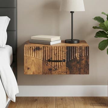vidaXL Wandbeugel Bedkast Oud hout 49 x 34,5 x 20 cm Bewerkt, Huis en Inrichting, Minder dan 45 cm, Verzenden, Nieuw, Minder dan 55 cm