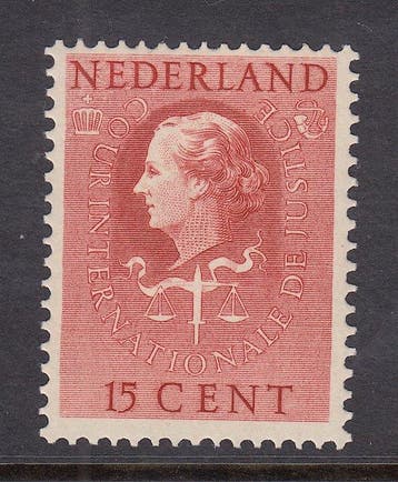Nederland 1953 - Cour Internationale de Justice - NVPH D36, Gestempeld