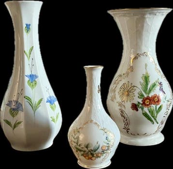 Rosenthal, KPM Royal/ Bayaria - Vaas (3) - Porselein -