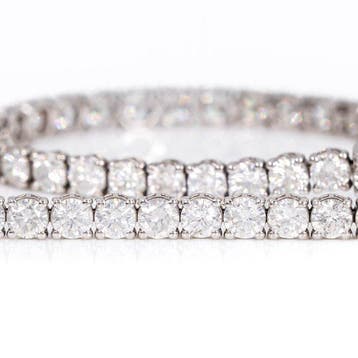 Zonder minimumprijs - Armband - 14 karaat Witgoud - 7.68ct., Nieuw