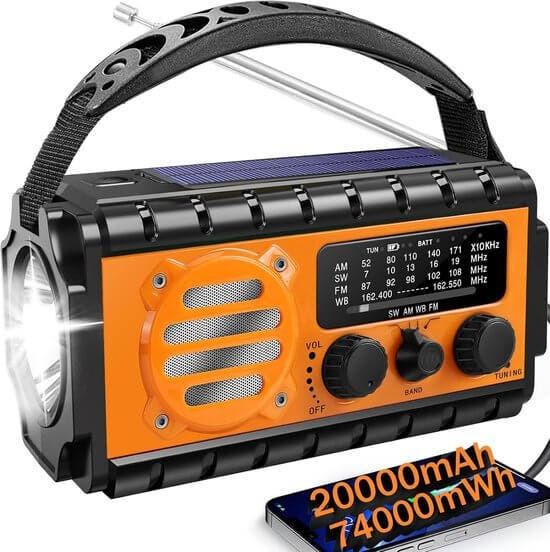 XSY 350 - Noodradio - Oranje, Audio, Tv en Foto, Radio's, Nieuw, Ophalen of Verzenden