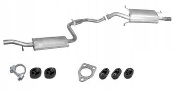 Uitlaatset, Einddemper + Tussendemper Volvo S40/V40, Verzenden, Nieuw