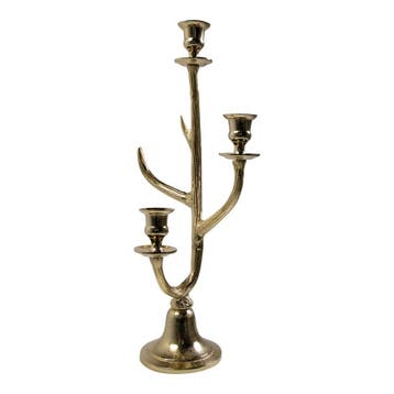 Kaarsen Standaard gewei goud 3 h48cm, Verzenden, Nieuw
