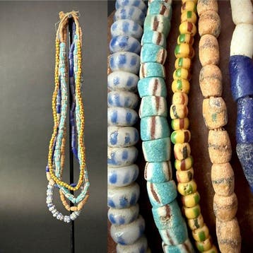 handelskralen kettingen uit Ghana (tradebeads) - Ghana