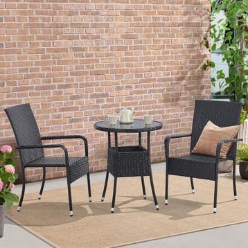 Polyrotan Tuintafel / Bijzettafel / Balkontafel Yoro - Rond, Verzenden, Nieuw