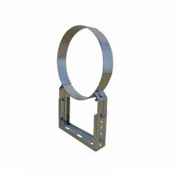 Verstelbare muurbeugel RVS Ø150mm (90-150mm), Ophalen of Verzenden, Nieuw