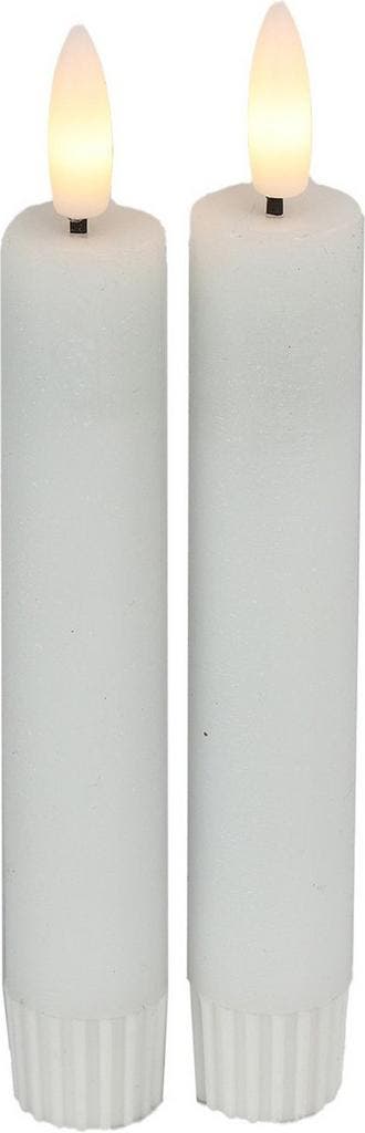 Countryfield Led dinerkaarsen 2x st- wit -H15cm -, Ophalen of Verzenden, Nieuw