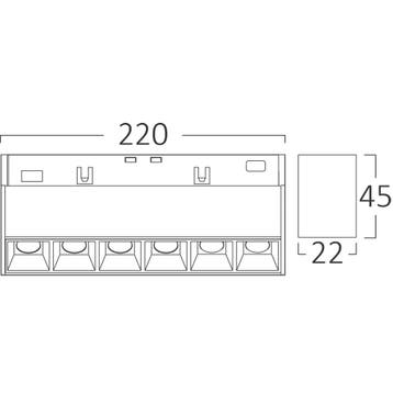 48V Magnetische Lineaire LED Bar - Brinton Magni - 12W, Ophalen of Verzenden, Nieuw, Overige fittingen, Plafondspot of Wandspot