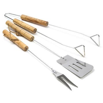 BBQ gereedschapset | Gardalux | 3-delig, Verzenden, Nieuw, Gardalux