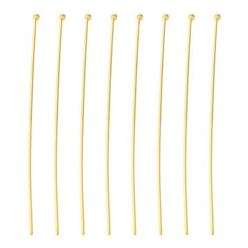 100 x Nietstiften 50 mm 0,6 mm met bolletje – goudkleur (., Ophalen of Verzenden, Nieuw, Overige typen