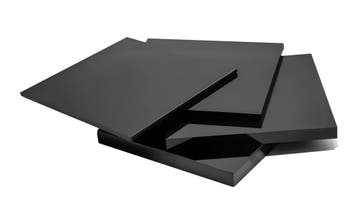 Set van 30 plastic vierkantjes (zwart, 3x50x50 mm, acrylaat, Ophalen of Verzenden, Nieuw