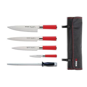 Messenset | RED SPIRIT | RVS | Div. Kleuren | 5 Stuks |, Verzenden, Nieuw in verpakking