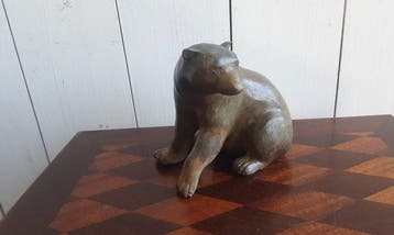 Figuur - P. Chenet - Beer - 15 cm - Brons