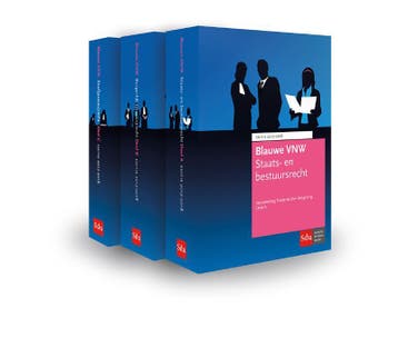 Blauwe VNW Staats  en bestuursrecht 2017 2018 9789012399999, Zo goed als nieuw