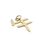 Gouden hanger van een Chinees horoscoopteken; Paard, Ophalen of Verzenden, Gebruikt, Goud, Overige merken