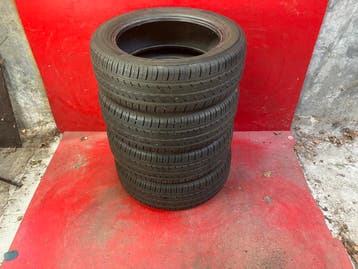 4x 185/55R16 Yokohama Bluearth, Auto-onderdelen, Banden en Velgen, Gebruikt, 16 inch, Band(en), Personenwagen