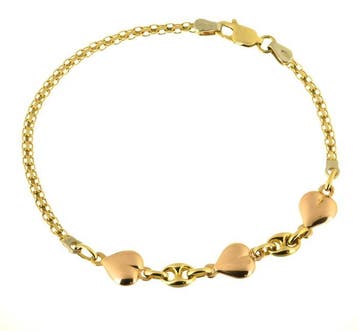 Armband - 18 karaat Geel goud, Sieraden, Tassen en Uiterlijk, Armbanden, Nieuw